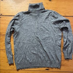 Calvin Klein Heather Gray Turtleneck Sweater